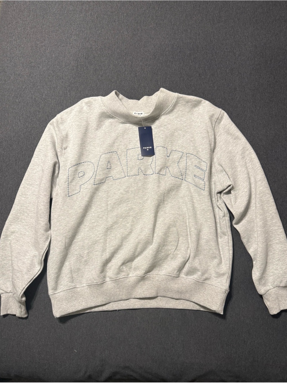 Parke x Target Embroidered Logo Crewneck Sweatshirt - Light Gray